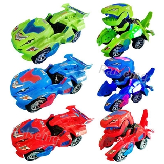 ℜ-ℜ Kid Transforming electric toy Dinosaur LED Car Automatic Dino Dinosaur Transformer Toy
