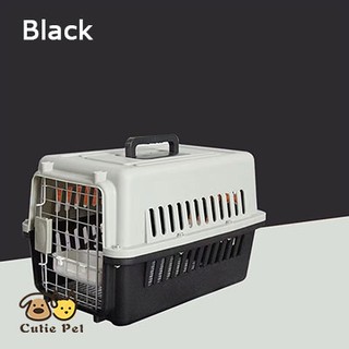 Pet carrier travel cage dog cat crates airline approved pet cage Included feeder bowl pet carrier (4)