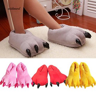 Home Slippers Cute Plush Cartoon Cat Warm Bedroom Indoor Floor Shoes (1)