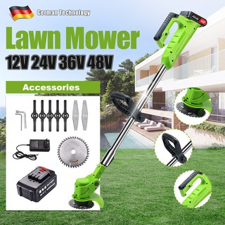 【ReadyStock inPH】36V 48V Lawn Trimmer with Battery, Electric Lawn Mower, Battery-Powered Lawn Mower, (9)