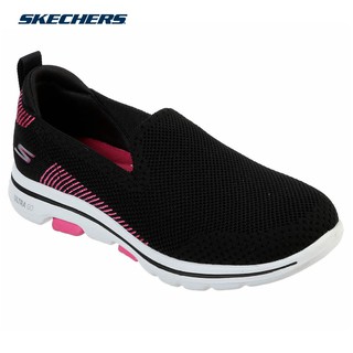 Skechers Women Go Walk 5 - Prized (Black/Pink) (1)