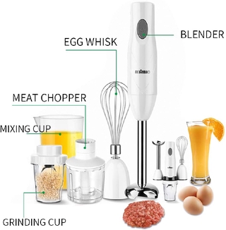 5-in-1 immersion electric hand blender/vegetable juicer/mixer processor stick kitchen egg shake set/