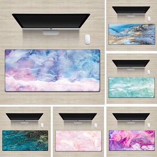 Melor Spot Rubber Large Gaming Marble Grain Mouse Pad Keyboard Laptop Cushion Office Computer Locking Edge Desk Mat 800*300*2mm