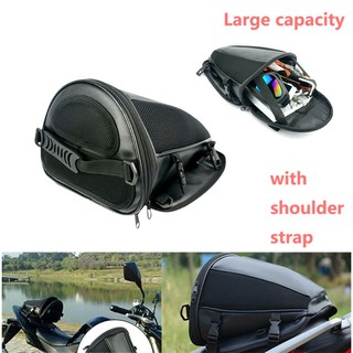 tongduq Waterproof Motorcycle Tail Bag Motorbike Back Seat Rear Pack Pocket Multi Use (1)