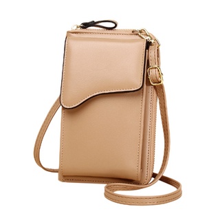 Women Fashion Wallet Crossbody Bag PU Leather Handbag Card Holder Phone Bag Zipper Coin Purse (3)