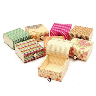【Bluelans】Wooden Case Jewelry Storage Boxes Holder Gift