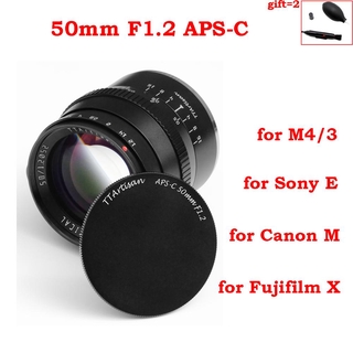 Ttartisan 50mm f1.2 APS-C cameras manual focus lens