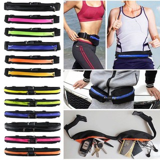 💗Sunei💗New Unisex Single Double Sports Waist Bum Bag Fitness Running Jogging Belt Pouch