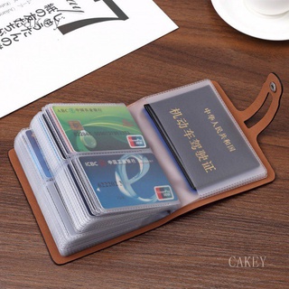 Driver's License Card Holder Integrated Men's and Women's Large Capacity Multiple Card Slots Multi-F
