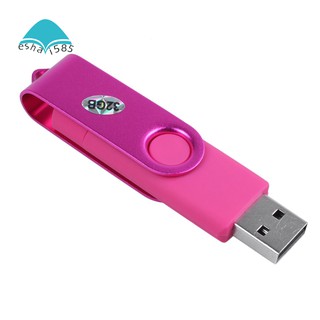 32GB USB 2.0 Swivel Flash Memory Stick Pen Drive U Disk for OTG Phone Laptop PC