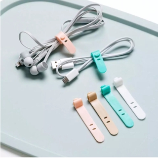Silicone Earphone Cable Desktop Data Line Wire Cord Holder Management Organizador Cables Cable Winder