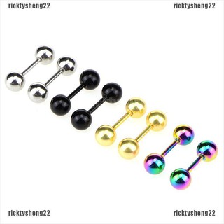 【RTS】Stainless Steel Barbell Ear Cartilage Tragus Helix Stud Bar Earrings Pier
