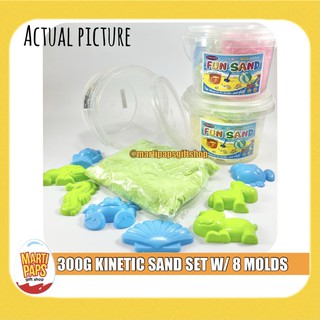COLORFUL FUN PLAY KINETIC SAND WITH MOLD IN CONTAINER