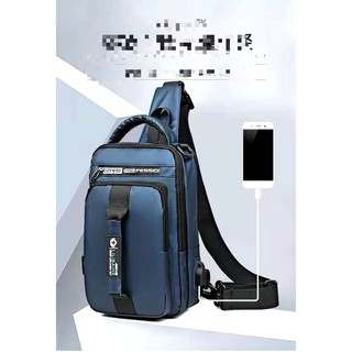 shirlysy118 Mens Backpack Crossbody Bags Sling Bag With Usb Business Casual Messenger Chest Waterpro
