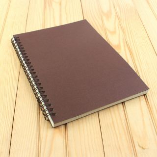 P18 A5 Spiral Notebook Kraft and colorful cover (9)