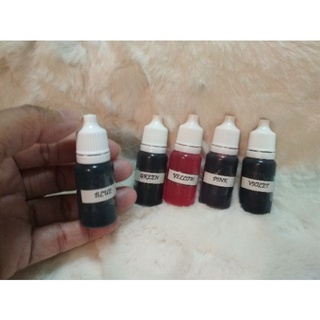 10ml. Color Yellow, Blue, Green, Violet & Pink