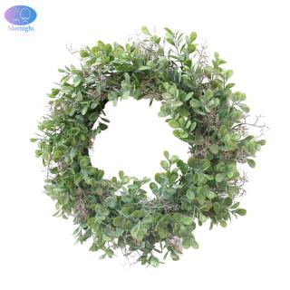 12.5inch Green Corallina Officinalis Shape Wreath for Door Wall Window Party Decor (1)