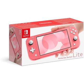 NINTENDO SWITCH LITE CORAL + DOBE 3 IN 1 PROTECTIVE PACK PC MATERIAL (TNS-19170) BUNDLE (2)