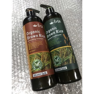 SET epsa Organic brown rice shampoo & condition 550ml