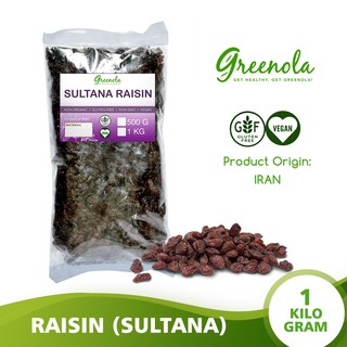 Greenola Sultana Raisins (Wholesale) 1 kgfood snack chocolates