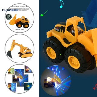 emocase Plastic Universal Excavator Toy Kids Universal Bulldozer Toy Fine Workmanship for Boy