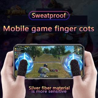 Mobile Finger Sleeve Touchscreen Game Controller Sweatproof Gloves for Phone Gaming 1Pc