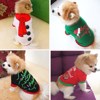 Christmas Dog Clothes Cotton Pet Clothing For Small Medium Dogs Cotton Cat Pet Clothes Christmas Pet Vest (9)