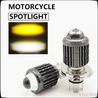 In stock Dual color BA20D H4 LED Motorcycle Headlight Bulbs Hight Low beam Motorbike 3000K 6000K Scooter ATV Accessories Condensing Len Fog Lights