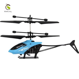 Hand Sensor Induction Fun Mini RC Aircraft Helicopter Kids Flying Toy With Light Children's gifts Red / Blue