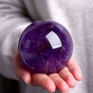 Natural Amethyst Quartz Stone Spheres Crystal Fluorite Ball Healings Gemstones N