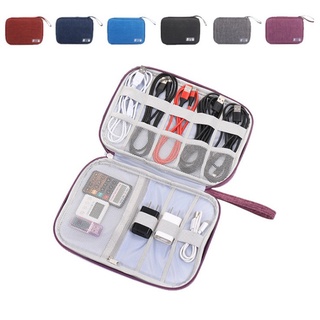 Travel Wire Bag Portable Waterproof Cable Pouch USB Electronics Charger Organizer Digital Gadget