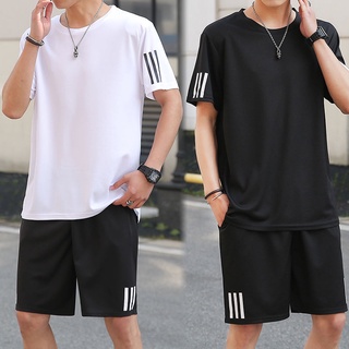 Fashion Casual Terno For Men T-shirt &Short Trend Suit