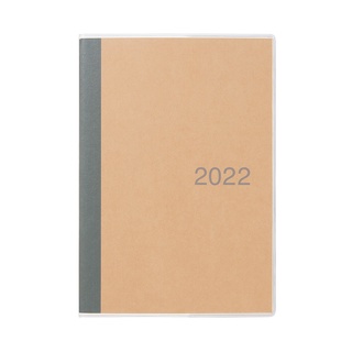 [Muji] PP Cover 2022 Monthly Planner (Red/Black)