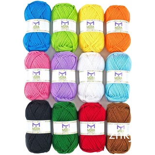 【ZHKJ】5 Ply Milk Cotton Yarn Cotton 50g Chunky Hand-woven Crochet Knitting Wool Yarn Warm Soft Yarn for Sweaters Hats (1)