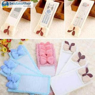 BM✨✿ Fabric Lace TV Remote Control Protect Anti-Dust Fashion Cute Cover Bags New (1)
