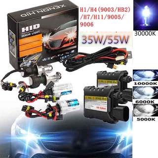 1 Pair 35W/55W HID Xenon Headlight Conversion Bulbs Kit Ballast H1 H3 H4 H7 H11 9005 9006 H13 Car Headlights Fog Lights