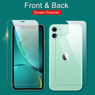 Front Back tempered glass For iPhone SE 2020 6/6S 7 8Plus Xs Max Xr X 11 Pro Max Screen Protector Glass