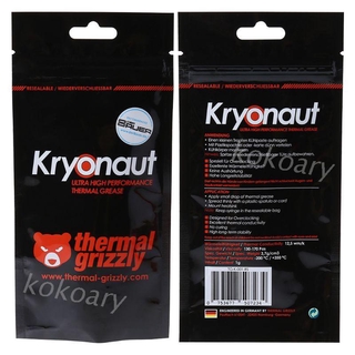 KOK* ❀Thermal Grizzly Kryonaut 1g for CPU AMD Intel Processor Heatsink Fan Compound Cooling Thermal Past
