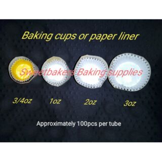 Baking cups or paper liners - baking minimum 5 tubes per order