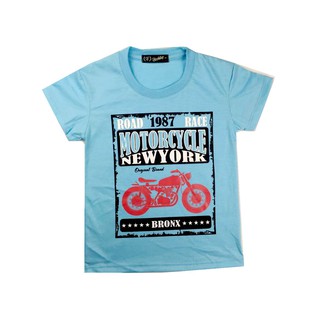 Children and boys summer new cotton T-shirt motorcycle COD