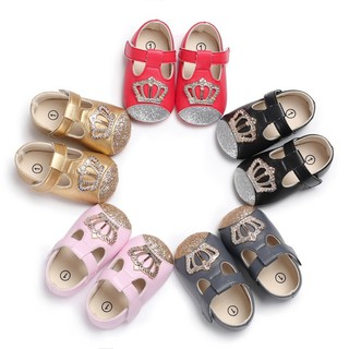 BBWORLD Soft Sole Shoes Anti-slip Shoes Baby Girl PU Princess First Walkers Shoes