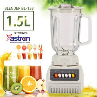 portable■Blender Heavy Duty Electric mixer Portable Astron 1.5L Glass Jug Fruit