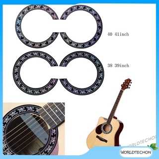 Guitar Stickers Circle Guitar Sound Hole Rosette Inlay for Acoustic Guitar