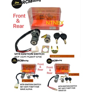 【Ready Stock】■✎MTR IGNITION SWITCH SET ANTI THEFT FOR WAVE100R/Wave100 Wave/alpha wave125