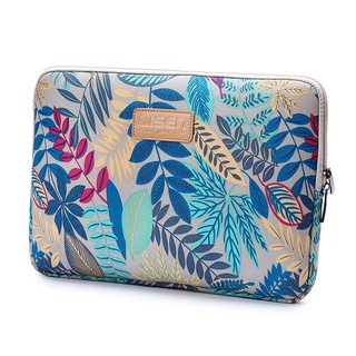 【Local Stock】LISEN 14 inch Colorful Leaves Laptop Sleeve Bag Shell, Size: 36.5 x 25.5 x 2 cm - Gr