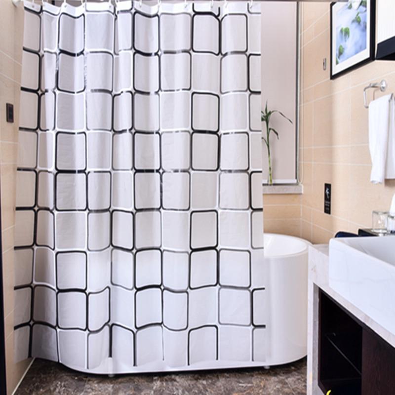 D146 180CM X200cm PEVA Bathroom Waterproof Shower Curtain With Hook Bathroom Curtain