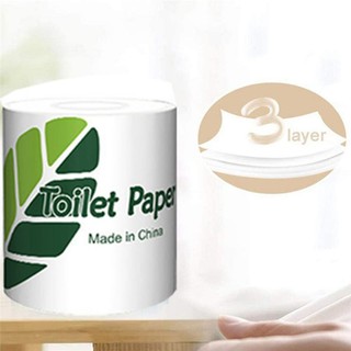 OMB】1 Roll Paper 3Layer Household Roll Toilet Paper High Quality Natural Pulp Paper