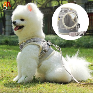 Soft Mesh Padded Dog Harness with Leash Reflective Vest for Small Medium Dog Cat MR (7)