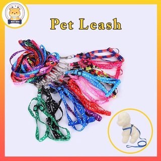 Printed Pet Leash Small Puppy Kitten Rope Adjustable Chest Strap Nylon Dog Harness