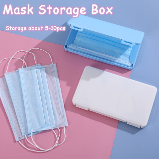 ✨Portable Dustproof Face Mask Case Net Red with the Same Dust-proof Flip Cover Protection Box Storage